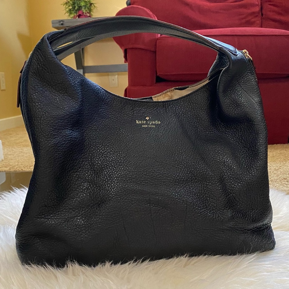 Kate Spade Black pebble leather handbag
